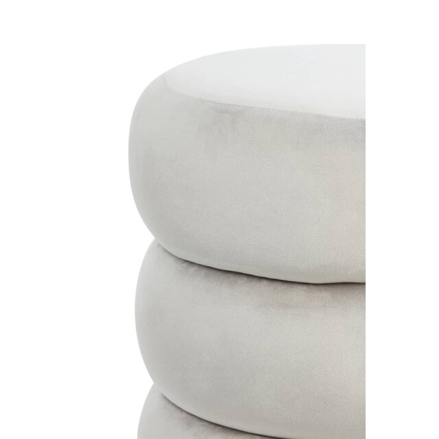 Light & Living Poef velvet licht-goud kimi Ø 40 x 45cm 6857525 large