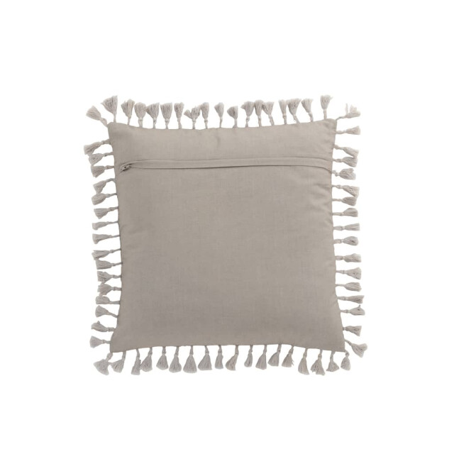 J-Line Kussen marokkaans met kwasten velvet 3037 large