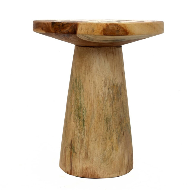 Bazar Bizar Conic bijzettafel naturel 50 timber JAHU014N large