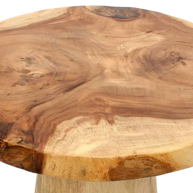 Bazar Bizar Conic bijzettafel naturel 50 timber JAHU014N large