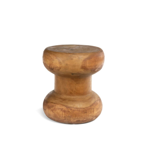 Bazar Bizar Bijzettafel kruk naturel wayra JACI013N large