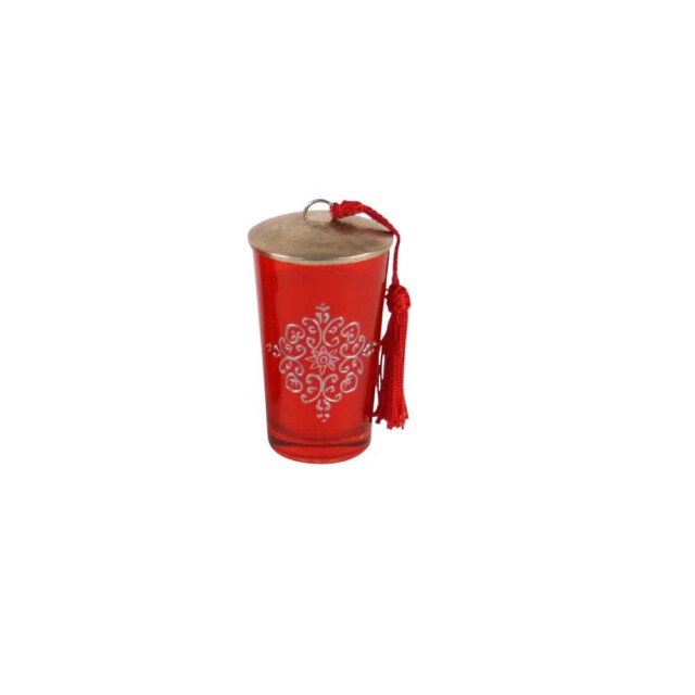 Safaary Marokkaanse geurkaars glas -goud Ø 6 x 9cm SFKSWH00114 large