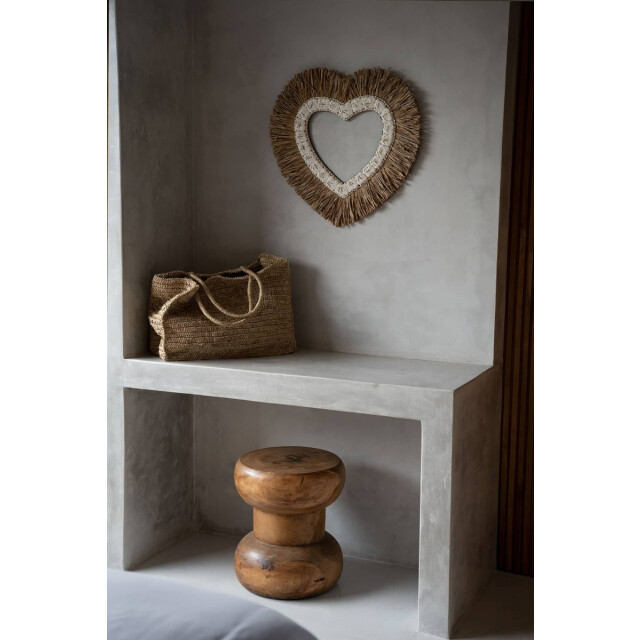 Bazar Bizar Bijzettafel kruk naturel wayra JACI013N large