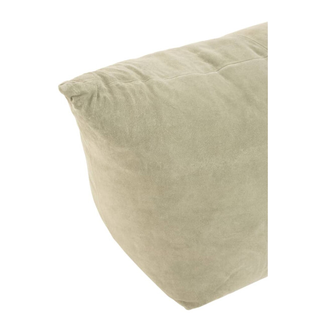 J-Line Poef laag leder ava 17941 large