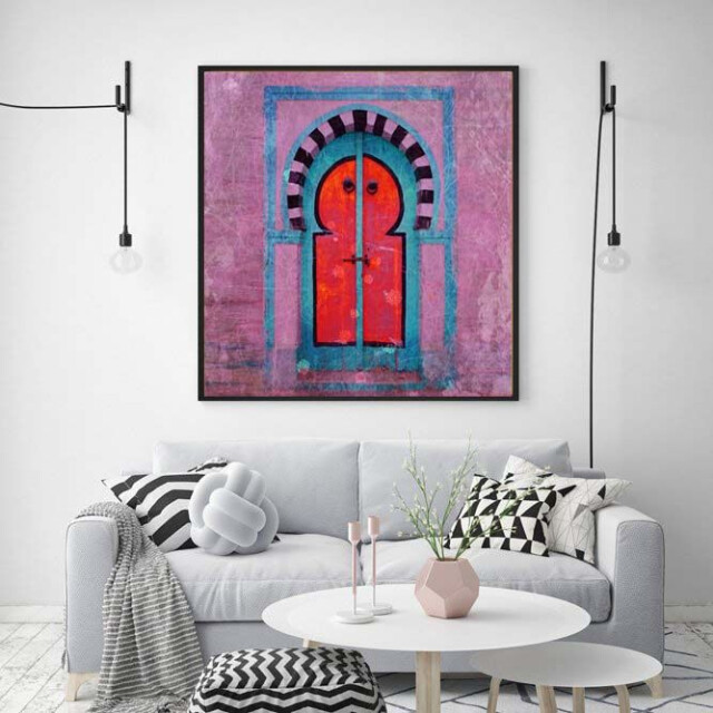Safaary Marokkaanse schilderij poort SFCVSLD00110 large
