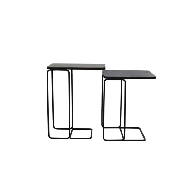 Light & Living Bijzettafel antiek koper-brons s/2 laja Ø 31 x 57cm 6744318 large