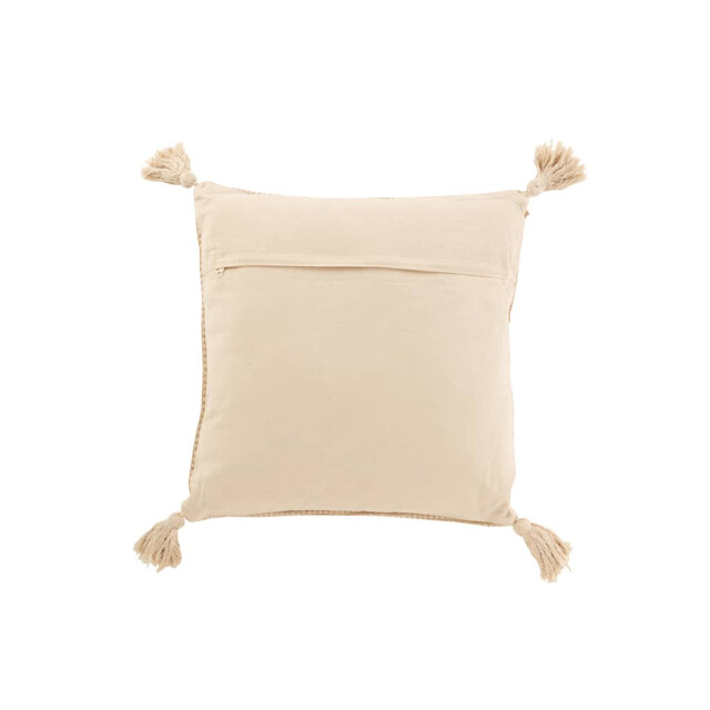 J-Line Kussen katoen jute -bruin 23163 large