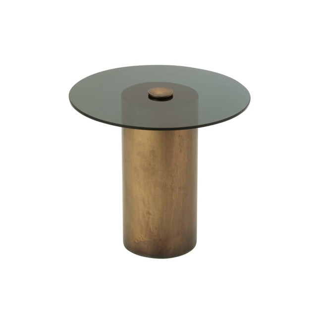 J-Line Bijzettafel ijzer-glas zwart- soni 37701 large