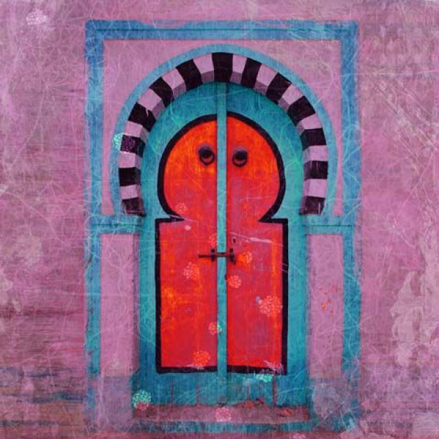 Safaary Marokkaanse schilderij poort SFCVSLD00110 large