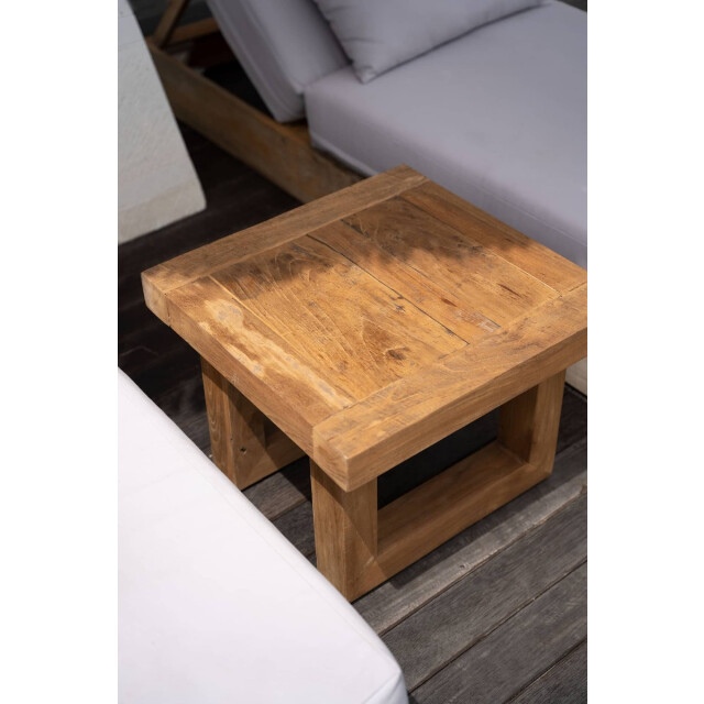 Bazar Bizar Reclaimed teak bijzettafel naturel JACI027N large