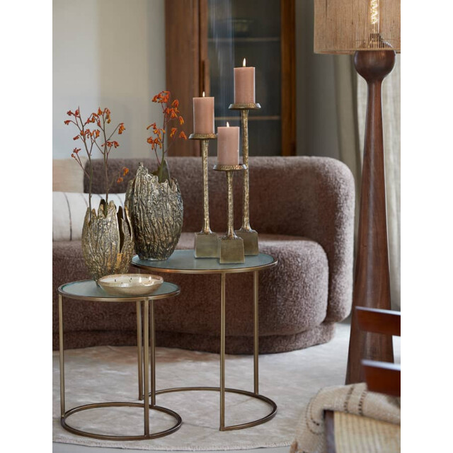 Light & Living Bijzettafel glas helder- ferati s/2 Ø 50 x 52cm 6781385 large