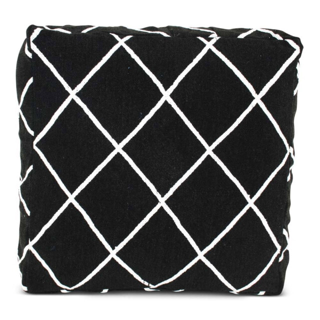 Safaary Marokkaanse kelim poef zebra SFMRPF00086 large