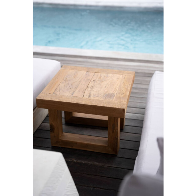 Bazar Bizar Reclaimed teak bijzettafel naturel JACI027N large