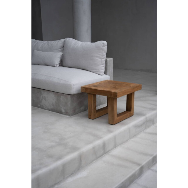 Bazar Bizar Reclaimed teak bijzettafel naturel JACI027N large