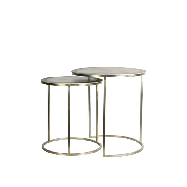 Light & Living Bijzettafel licht s2 talca Ø 50 x 52cm 6706085 large