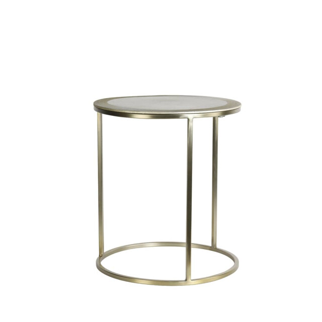 Light & Living Bijzettafel licht s2 talca Ø 50 x 52cm 6706085 large