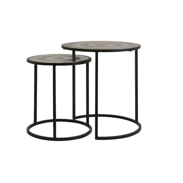 Light & Living Bijzettafel antiek brons mat s2 kome Ø 50 x 52cm 6724818 large