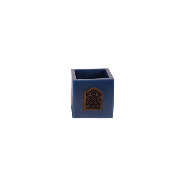 Safaary Theelichthouder kaars Ø 12 x 12cm-poort patroon SFKSWH00048 large