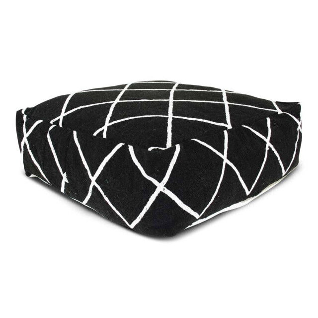 Safaary Marokkaanse kelim poef zebra SFMRPF00086 large