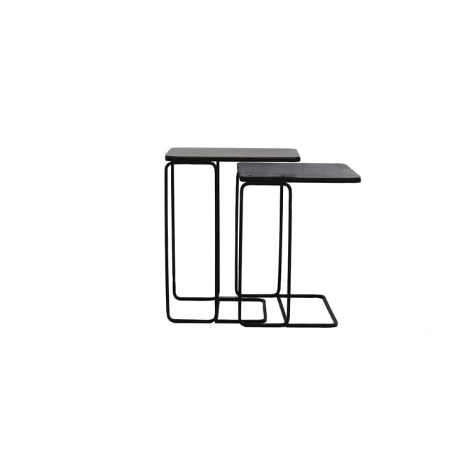 Light & Living Bijzettafel antiek koper-brons s/2 laja Ø 31 x 57cm 6744318 large