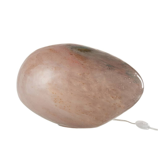 J-Line Lamp ovaal glas rose dany 91103 large