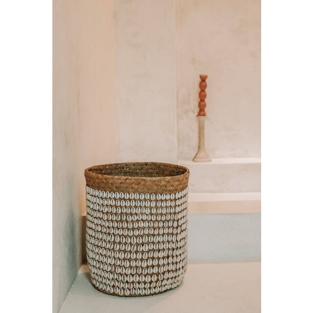 Bazar Bizar Pandan opbergmand naturel wit BAEX007NW large