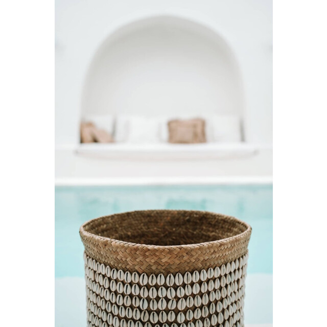 Bazar Bizar Pandan opbergmand naturel wit BAEX007NW large