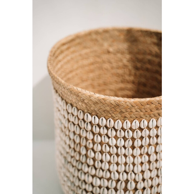 Bazar Bizar Pandan opbergmand naturel wit BAEX007NW large
