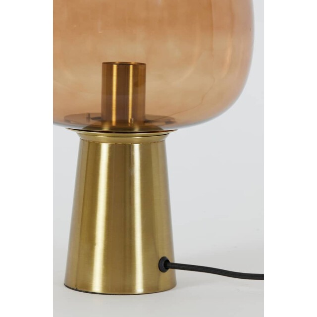 Light & Living Tafellamp glas -brons maysony Ø 22 x 40cm 1865018 large