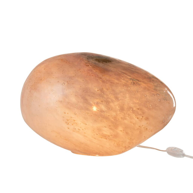J-Line Lamp ovaal glas rose dany 91103 large