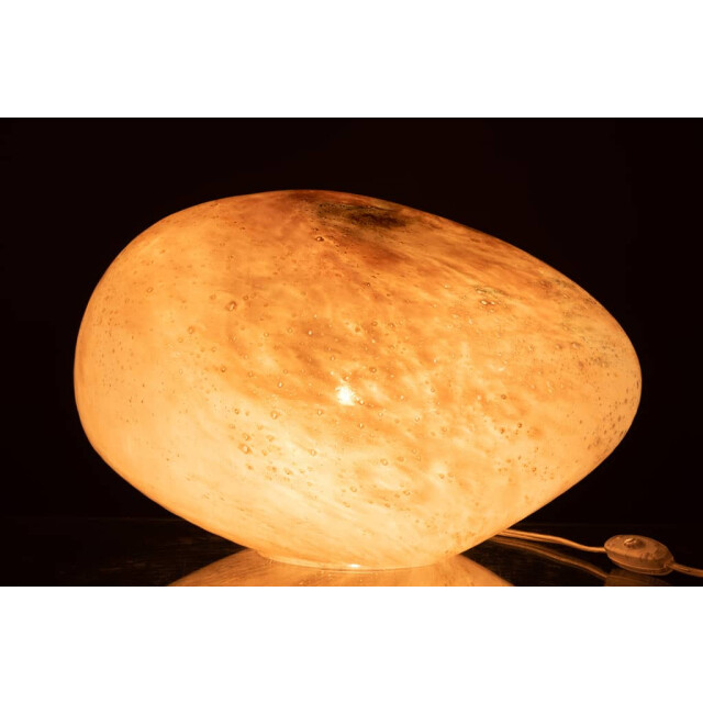J-Line Lamp ovaal glas rose dany 91103 large