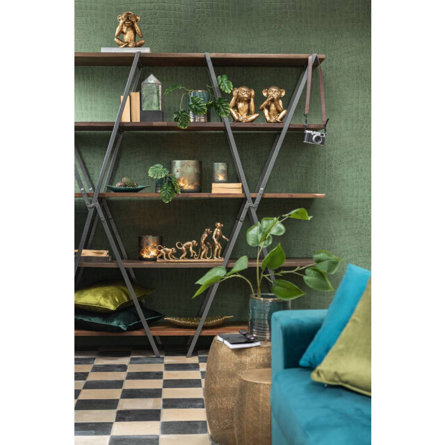 J-Line Aap horen-zien-zwijgen antiek 95568 large