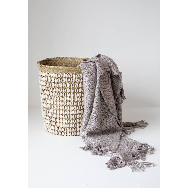 Bazar Bizar Pandan opbergmand naturel wit BAEX007NW large