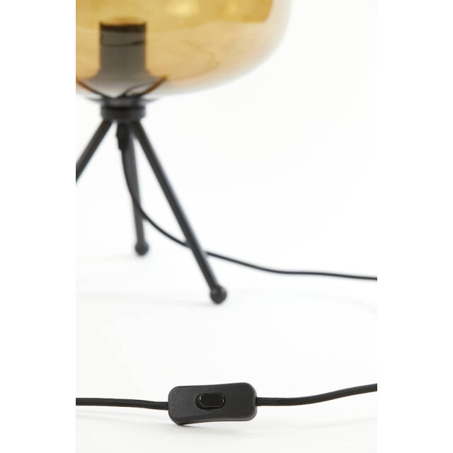 Light & Living Tafellamp glas -matzwart mayson Ø 30 x 43cm 1868518 large
