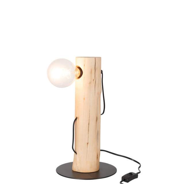 J-Line Tafellamp berangan hout naturel silas 15564 large