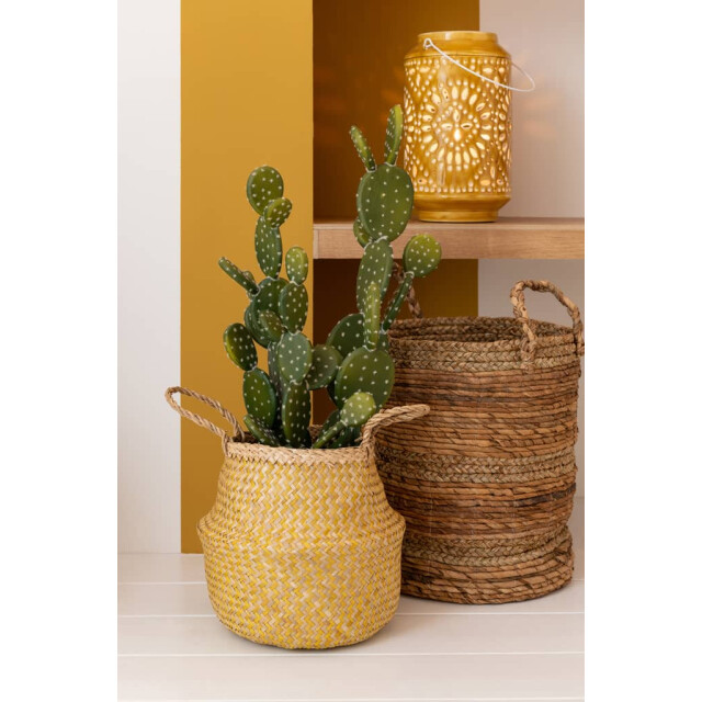 J-Line Manden raffia naturel lucie (3-delig) 30981 large