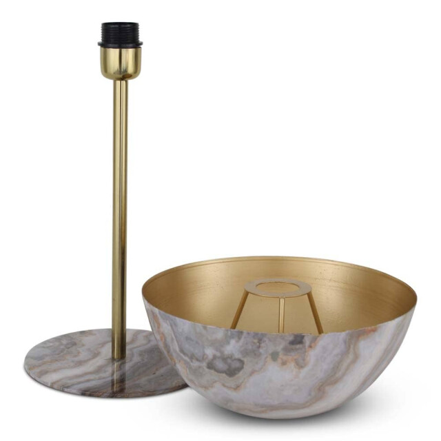 Safaary Tafellamp oosters marmer mushroom Ø 26 x 48cm 540021 large