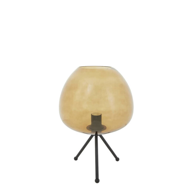 Light & Living Tafellamp glas -matzwart mayson Ø 30 x 43cm 1868518 large