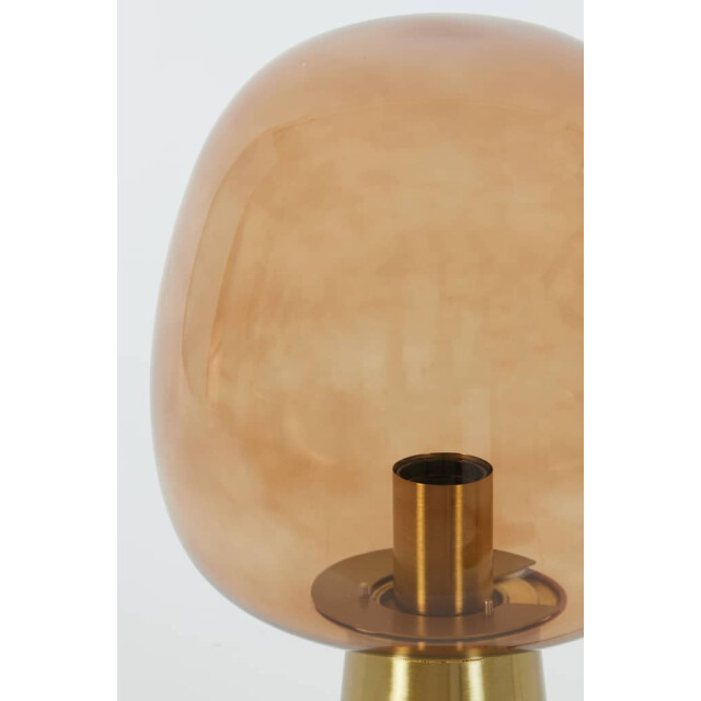 Light & Living Tafellamp glas -brons maysony Ø 22 x 40cm 1865018 large