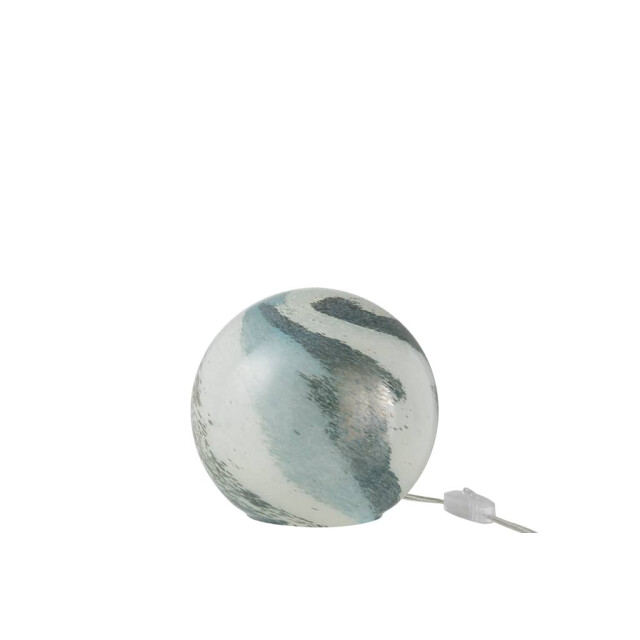 J-Line Lamp strepen rond glas groen small dany 20668 large