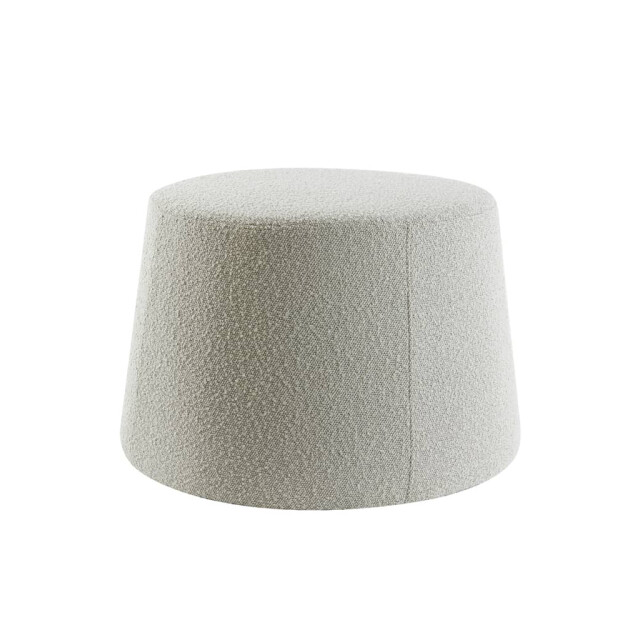 Light & Living Poef bouclé zand lauryn Ø 59 x 38cm 6851782 large