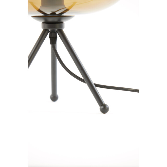 Light & Living Tafellamp glas -matzwart mayson Ø 30 x 43cm 1868518 large
