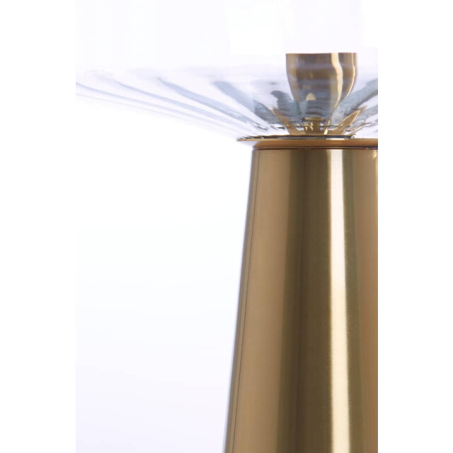 Light & Living Tafellamp glas helder pleat Ø 40 x 53cm 1882296 large