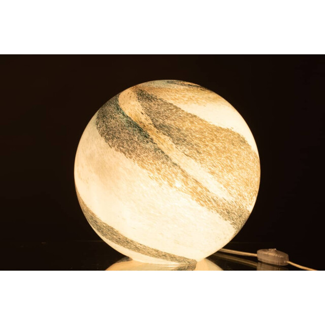 J-Line Lamp strepen rond glas -groen large dany 20669 large