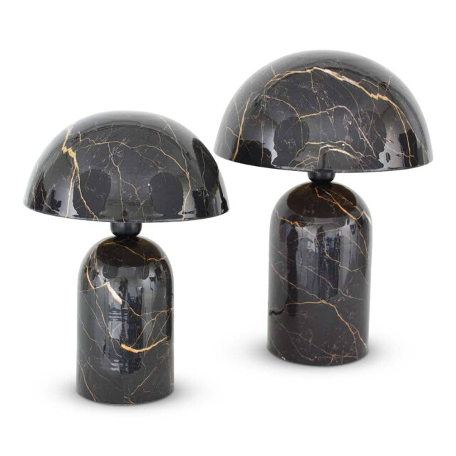 Safaary Tafellamp oosters marmer mushroom Ø 31 x 46cm 540043 large