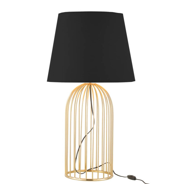 J-Line Lampvoet met kap ijzer goud joni 18537 large