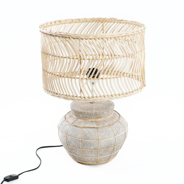 Bazar Bizar Tafellamp naturel betongrijs kythira JABR094NCon large