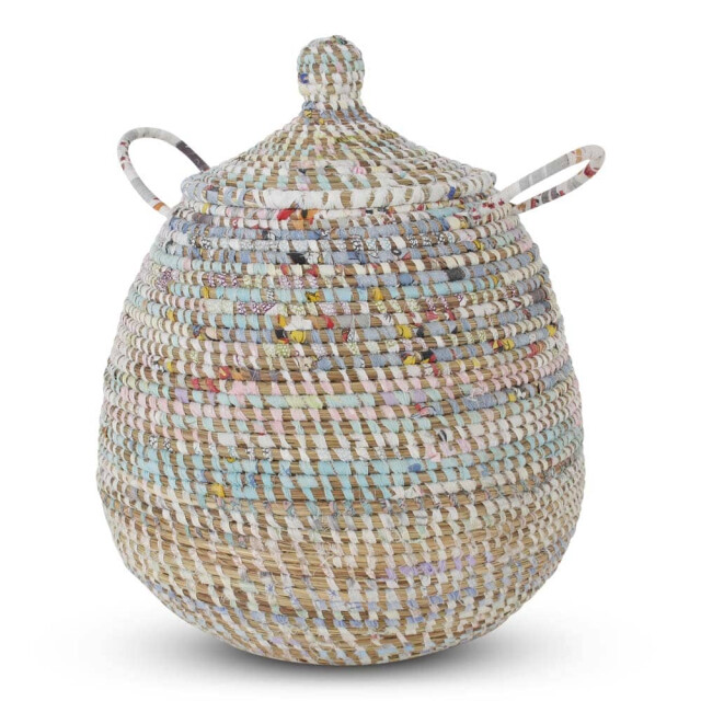Safaary Rieten mand met deksel van zeegras tajine SFMND00069 large