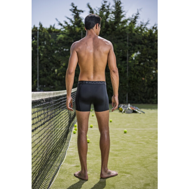 Muchachomalo Men 3-pack boxer shorts microfiber -  black/purple/lilla heren boxers Black/Purple/Lil/Men 3-Pack Boxer Shorts Microf large