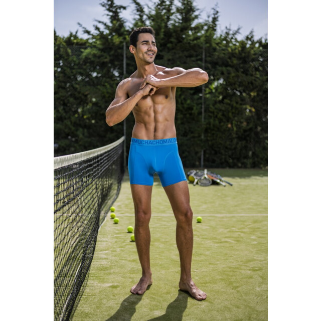 Muchachomalo Men 3-pack boxer shorts microf black/blue heren boxers Black/Blue/Men 3-Pack Boxer Shorts Microf large